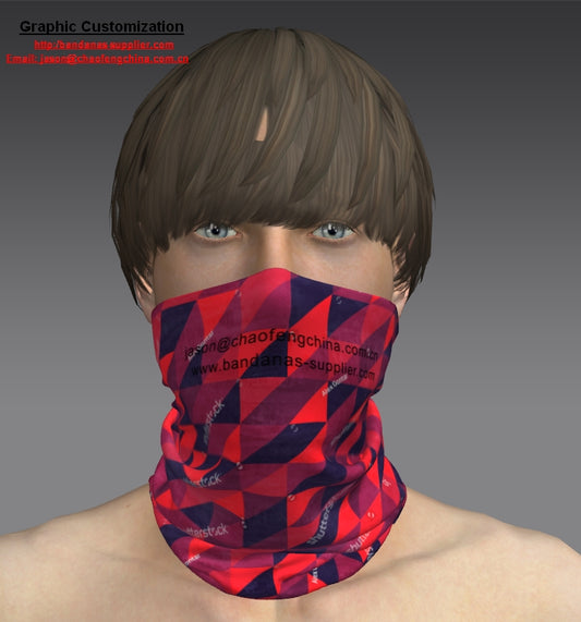 Wholesale Custom Bandanas Neck Tube Scarf Face Head Bandana Custom Logo