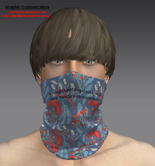 Custom tube bandana, Customize logo tubular neck gaiter